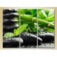 Pictură Gallerix Triptych Bamboo and Massage Stones 01 (2699526)