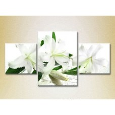 Pictură Gallerix Triptych White Lilies (2699490)