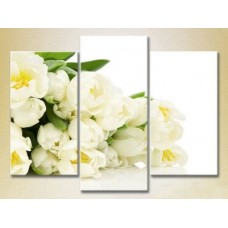 Pictură Gallerix Triptych Bouquet of white tulips 02 (2699530)