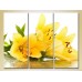 Pictură Gallerix Triptych Yellow Lilies (2699509)