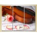 Pictură Gallerix Triptych Rose Petals and Violin 02 (2699502)