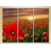 Pictură Gallerix Triptych Poppy Field 01 (2699496)