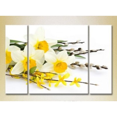 Pictură Gallerix Triptych Daffodils and Willow 01 (2699493)