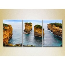 Pictură Gallerix Triptych Rocks in the Sea (2180948)