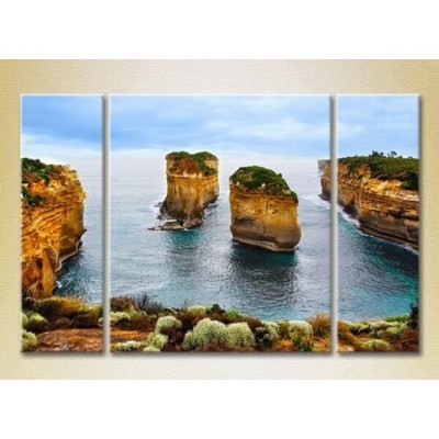 Pictură Gallerix Triptych Rocks in the Sea 01 (2180949)