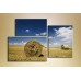 Pictură Gallerix Triptych Haystacks in the Field (1150570)