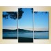 Картина Gallerix Triptych Fog over the night lake 01 (2181146)