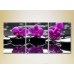 Pictură Gallerix Triptych Purple orchids on stones 01 (2699453)