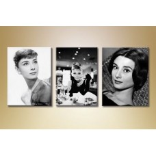 Pictură Gallerix Triptych Audrey Hepburn (1523148)