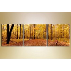 Pictură Gallerix Triptych autumn park (1409551)