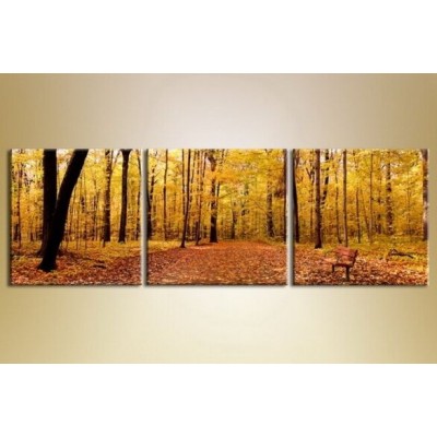 Pictură Gallerix Triptych autumn park (1409551)