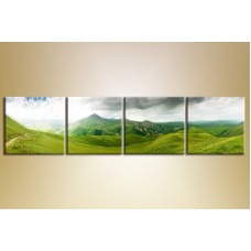 Pictură Gallerix Triptych alpine landscape (1409554)