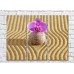 Картина Gallerix Orchid flower on a stone against a background of sand (500790)