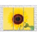 Картина Gallerix Sunflower flower on yellow background (500792)