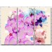 Pictură Gallerix Floral abstraction with branches of pink orchids and butterflies (500804)