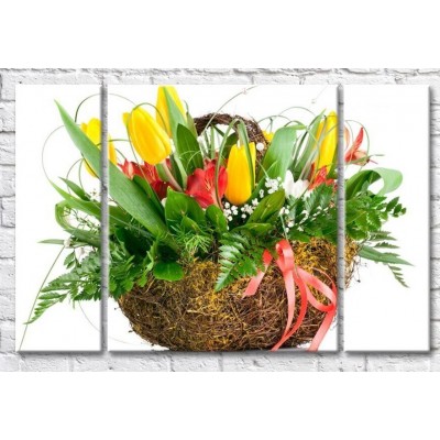 Картина Gallerix Flower arrangement in a basket (500808)