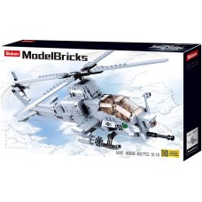 Set de construcție Sluban Attack Helicopter (B0838)