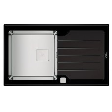 Кухонная мойка Teka Diamond RS15 1B 1D 86 Inox + Glass Black