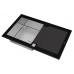 Кухонная мойка Teka Diamond RS15 1B 1D 86 Inox + Glass Black