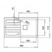 Кухонная мойка Teka Diamond RS15 1B 1D 86 White Inox + Glass White