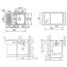 Кухонная мойка Teka Princess 1 1/2 B 1/2 D Inox