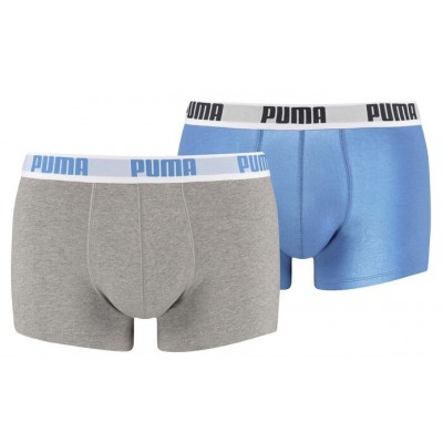 Мужские трусы Puma Basic Boxer 2P Blue/Grey S