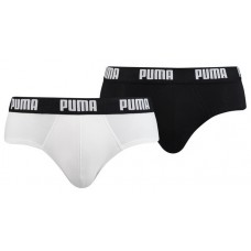 Мужские трусы Puma Basic Brief 2P White/Black S