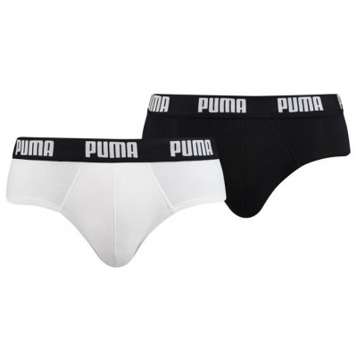 Мужские трусы Puma Basic Brief 2P White/Black S