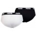 Мужские трусы Puma Basic Brief 2P White/Black S