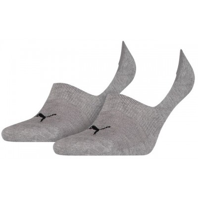 Мужские носки Puma Footie 2P Unisex Middle Grey Melange 35-38