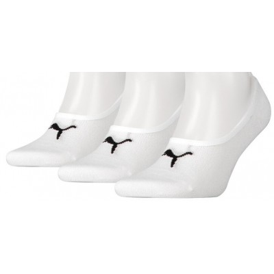 Ciorapi pentru bărbați Puma Footie 3P Unisex Puma White 35-38