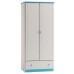 Dulap pentru copii Poland № 01 80х182cm White/Blue