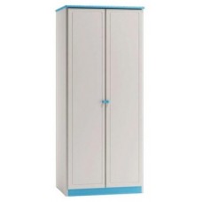 Детский шкаф Poland № 02 90х160cm White/Blue