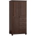 Dulap Poland №3 С90 Hanger\Shelves 2D (Walnut)