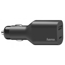 Зарядное устройство Hama USB-C Car Power Supp (200010)