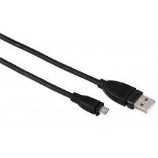 Cablu USB Hama Micro-USB 2.0 Black 1.80m (00137207)