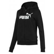 Женская толстовка Puma ESS Logo Hooded Jacket FL Cotton Black XS