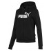 Женская толстовка Puma ESS Logo Hooded Jacket FL Cotton Black XS