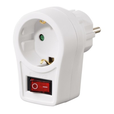 Переходник Hama Socket Adapter White (47640)