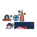 Set pentru creativitate Londji Space Stickers (AC005)