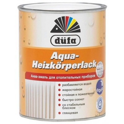 Краска Dufa Aqua-Heizkörperlack 0.75L