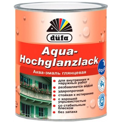 Vopsea Dufa Aqua-Hochglanzlack 0.75L