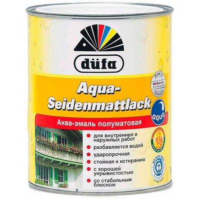 Краска Dufa Aqua-Seidenmattlack 0.75L