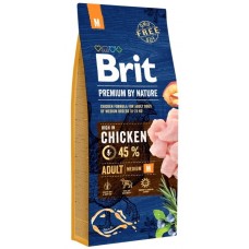 Hrană uscată pentru câini Brit Premium By Nature Adult M 15kg