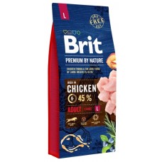 Hrană uscată pentru câini Brit Premium By Nature Adult L 15kg