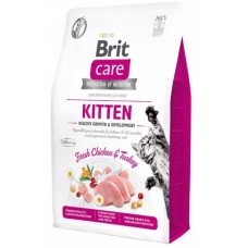 Hrană uscată pentru pisici Brit Care Grain Free Kitten Healthy Growth & Development 7kg