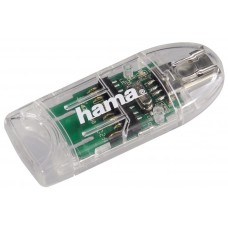 Картридер Hama USB 2.0 to SD/MicroSD Transparent (91092)