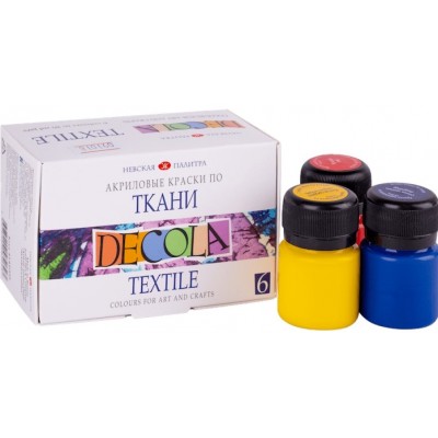 Художественные краски Nevskaya Palitra Decola Textile 6 Colors