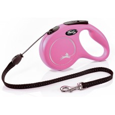 Lesă Flexi New Classic XS Cord 3m Pink