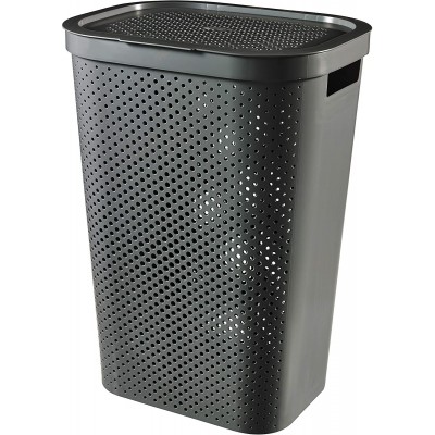 Корзина для белья Curver Infinity Recycled 60L Antracit (245662)